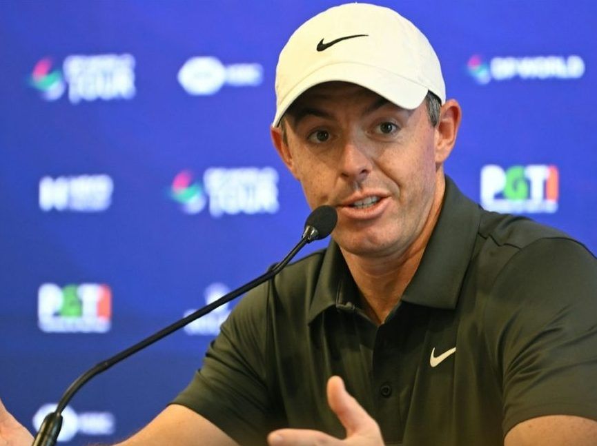 Rory McIlroy dumps driver on India debut, Shane Lowry leads after dog interruption