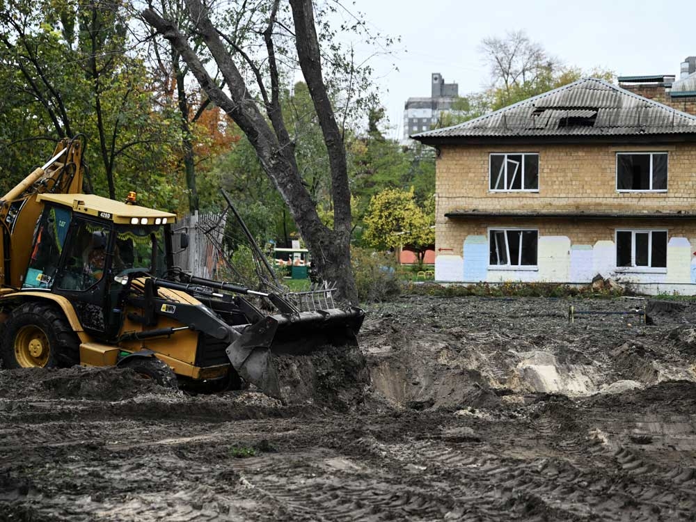 Russian missile and drone attacks kill 4 in Ukraine as Zelenskyy pleads for air defence