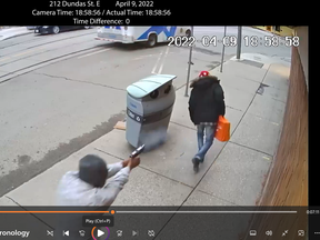 Elijah Mahepat was shot in the back on April 9, 2022 in Toronto.