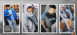  Hamilton Plice are looking for these four suspects following a cash robbery at a farm retail outlet on Oct. 2. (Hamilton Police)
