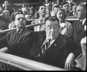 HATED AND LOVED: In Brooklyn, the name Walter O'Malley is poison; Los Angeles loves the longtime Dodger owner. GETTY IMAGES