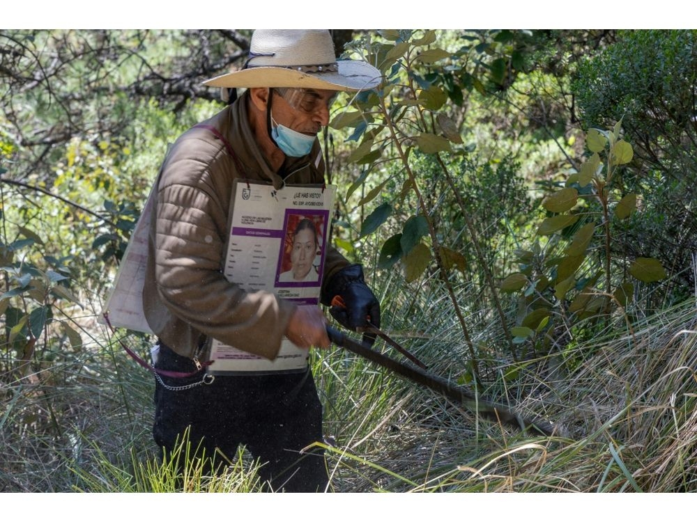Families search Mexican forest for remains of over 100 missing