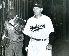 GAMBLING MAN: Dodgers manager Leo Durocher was suspended for gambling in 1947. He was instrumental in bringing Jackie Robinson to the major leagues. NY DAILY NEWS/GETTY IMAGES
