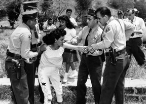 DIRTY POOL: Los Angeles destroyed the entire Mexican-American community to make way for Dodger Stadium. LA HERALD EXAMINER/LAPL