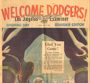The Dodgers made one of the best deals in history to move to Los Angeles. LA HERALD EXMINER