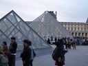 Visitors queue to enter the Louvre, three days after historical jewels were stolen in a daring daylight robbery, Wednesday, October 22, 2025, in Paris.