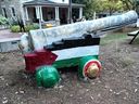 Cannon with Palestinian flag at University of Guelph.