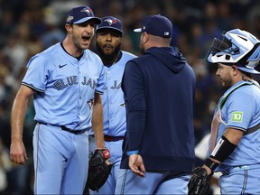 Blue Jays two wins away from World Series after Mad Max mastery Blue Jays two wins away from World Series after Mad Max mastery