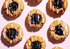 Cranberry Five Spice Thumbprint Cookies.