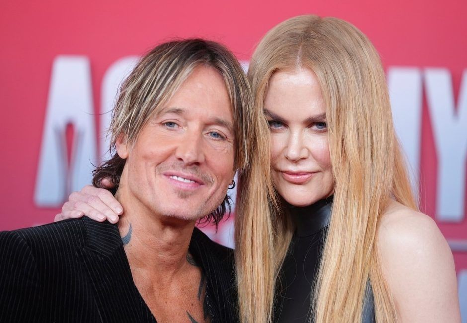 Keith Urban and Nicole Kidman arrive at the 60th annual prize of the Academy of Country -Music on May 8, 2025 in Frisco, Texas.