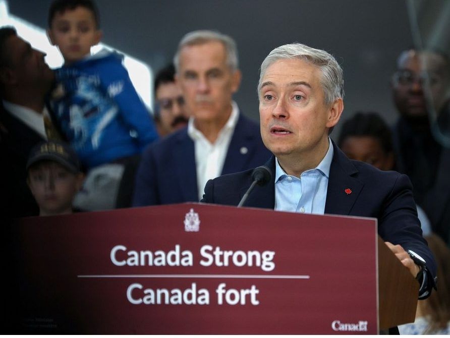 Prime Minister Mark Carney, left, and Finance Minister Francois-Philippe Champagne.