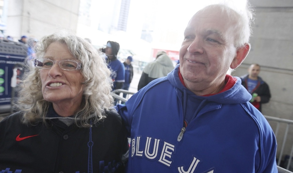 Rose Goulah, of Langley B.C. flew in on a red-eye flight to be at Game 6 with her brother Roger. JACK BOLAND/TORONTO SUN  Rose Goulah, of Langley B.C. flew in on a red-eye flight to be at Game 6 with her brother Roger. JACK BOLAND/TORONTO SUN