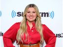 Kelly Clarkson visits the SiriusXM Studios on June 21, 2023 in New York City.