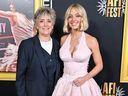 Christy Martin, left, and actress Sydney Sweeney attend the AFI premiere of
