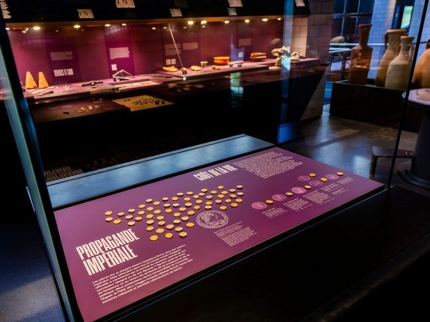 A view of the permanent exposition at the Musee Romain (Roman museum) in Lausanne, Switzerland, Tuesday Nov. 4, 2025.