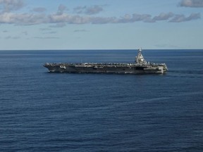 The USS Gerald R. Ford, seen here in September 2025, was deployed to the Caribbean amid a significant buildup of US military presence in the region.