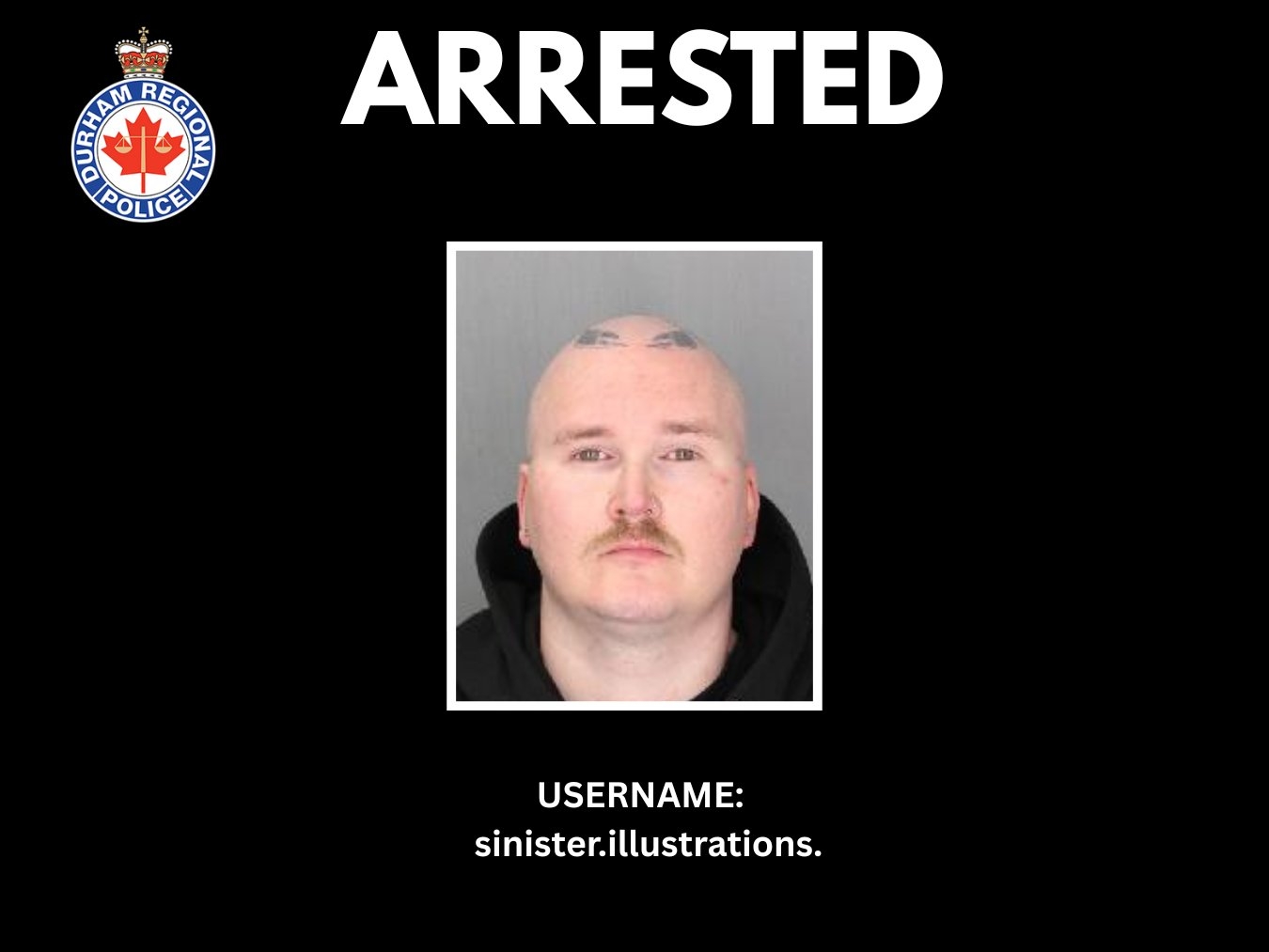  Taylor Comeau, 30, of Bowmanville, is accused of luring a 12-year-old girl online was arrested on Tuesday, Nov. 11, 2025.