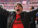 Musician Gary 'Mani' Mounfield enjoys the atmosphere ahead of the UEFA Champions League final between FC Barcelona and Manchester United FC at Wembley Stadium on May 28, 2011 in London, England.