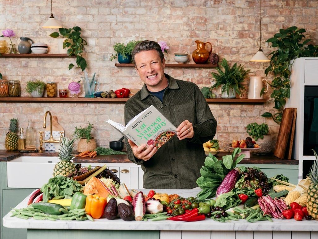 Well-known food personality Jamie Oliver's new book, Jamie: Eat Yourself Healthy, is a reflection of his own healthy-living lifestyle.