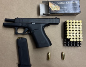Seized gun and ammo