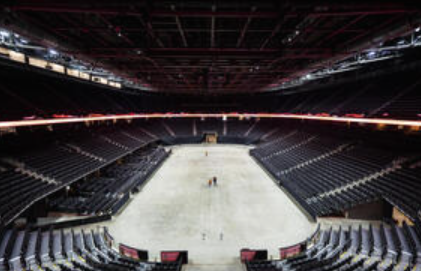  A look inside the newly renovated floor at the TD Coliseum in Hamilton. (Nick Iwanyshyn/Canadian Press)
