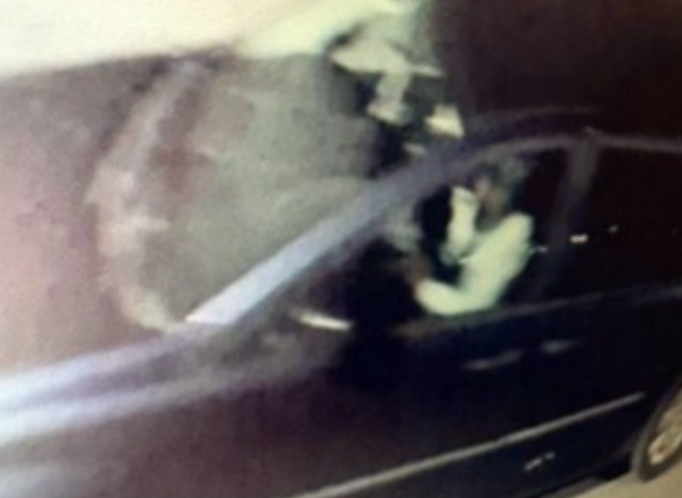  An image from Toronto Police of a suspect and vehicle sought in a commercial break-in Nov. 20-22, 2025.