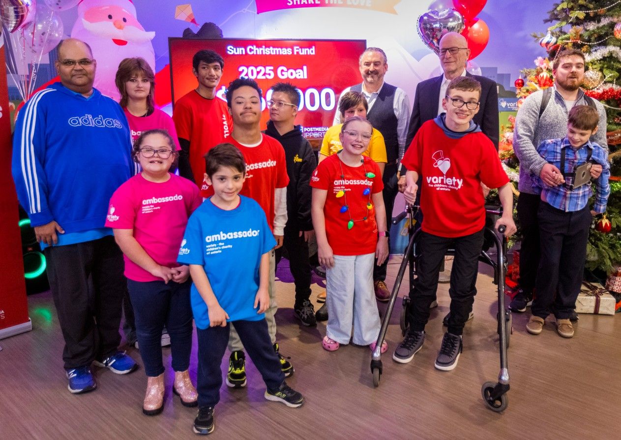 Kickoff to the Sun Christmas Fund at Variety Village in Toronto on Wednesday November 12, 2025. Each year, the Toronto Sun Christmas Fund helps kids of all abilities access inclusive programs at Variety Village — where they can play, grow, and reach their full potential.