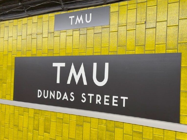 City puts up new sign for renamed subway station that still has the Dundas name in it. Here's what you need to know.