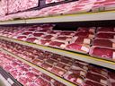 Meat department in a supermarket. File photo.