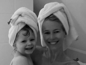 Clementine Vaughn and mother Claudia Schiffer in tender moments of childhood. Instagram/@claudiaschiffer