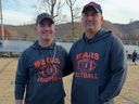 Missing Virginia high school football coach Travis Turner (right) and son Bailey.