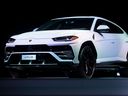 The Lamborghini Urus is unveiled at a press conference in Detroit, Michigan on January 15, 2018. Toronto police are searching for the driver of a white Lamborghini Urus after a hit-and-run on the waterfront on Monday, December 1, 2025.