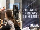 Calgarians were out looking for a deal on Black Friday at CF Chinook Centre on Nov. 28, 2025.