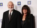 US director Rob Reiner and his wife Michele Singer Reiner attend the Human Rights Campaign's 2025 LA Dinner at the Fairmont Century Plaza in Los Angeles, March 22, 2025.