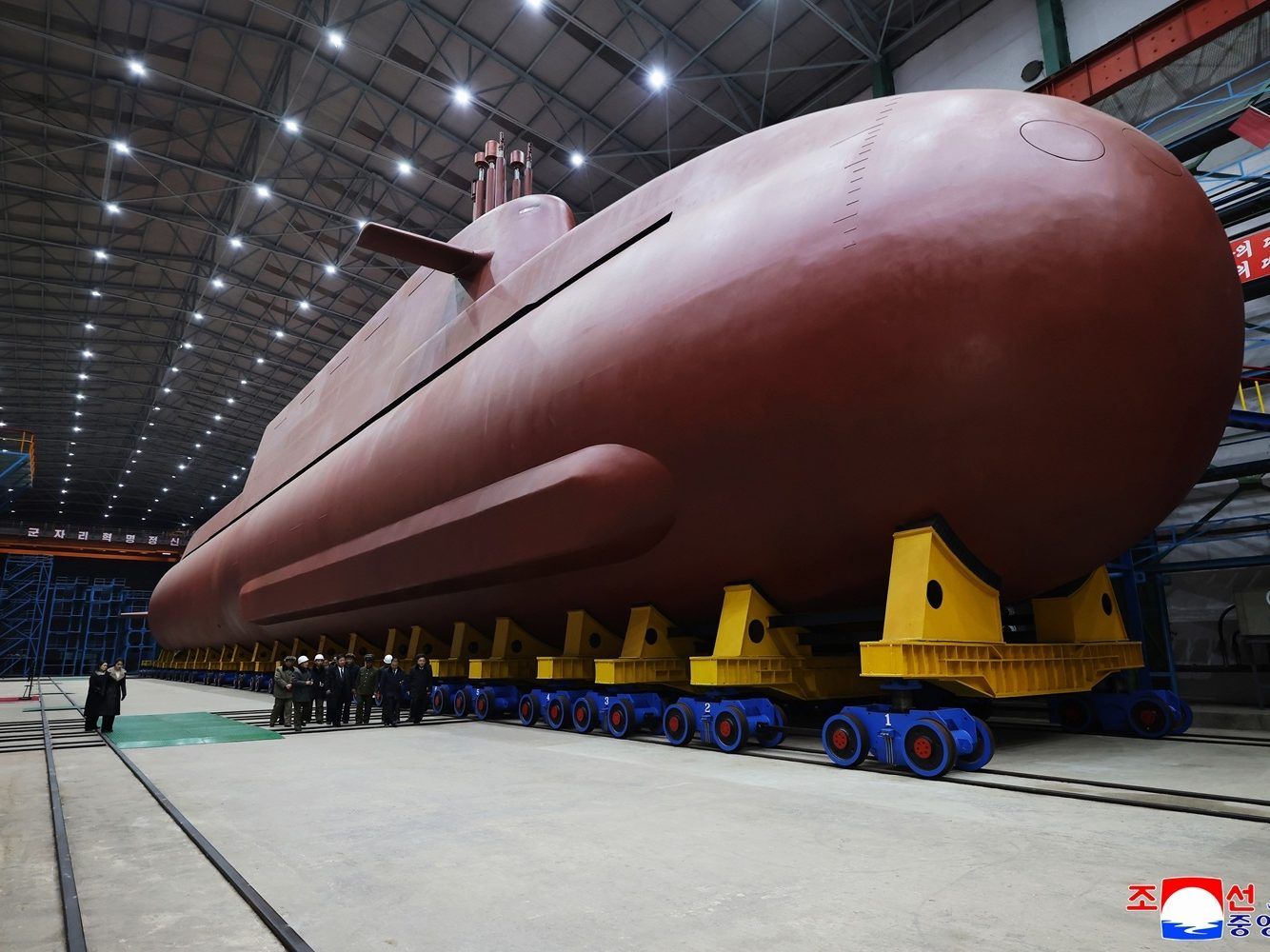 North Korea displays apparent progress in construction of nuclear sub