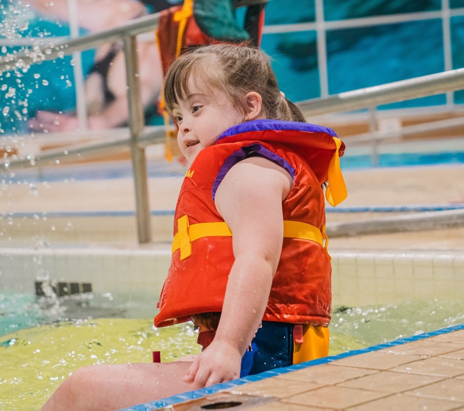  Ranee-Jessie Maxwell in Variety Village pool.