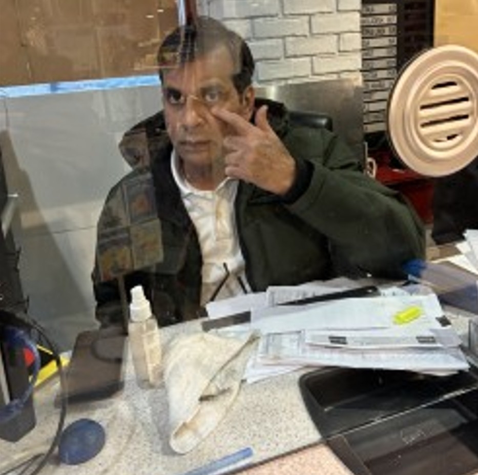  Sabir Syed was badly beaten by bandits who robbed his currency exchange kiosk inside Iqbal Foods grocery store in Mississauga on Saturday, Dec. 13, 2025.