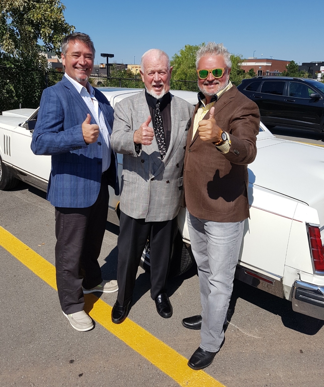  Chris Painter and Don Cherry and Darryl Painter at Bobby Orr gold tournament in Parry Sound. Supplied photo.