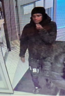  Image from Toronto Police of a male sought in an attempted retail robbery in the Dundas and Bay Sts. area on Dec. 17, 2025.