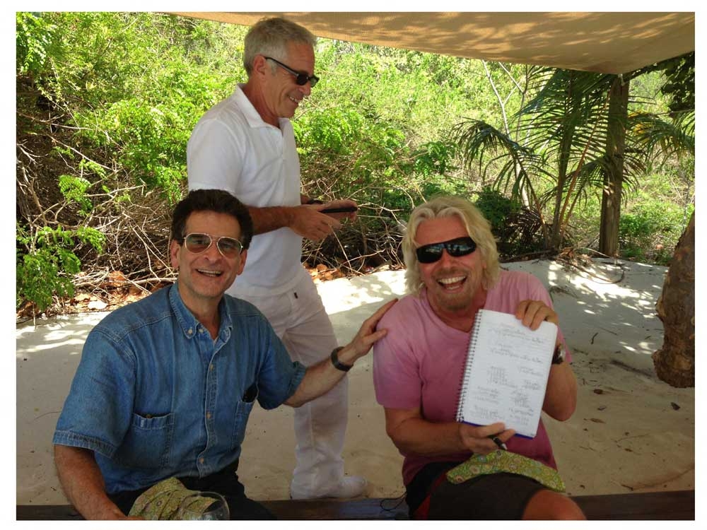  This undated photo from the personal collection of Jeffrey Epstein, provided by the Democrats on the House Oversight Committee on Dec. 12, 2025, shows British Virgin Group founder and billionaire Richard Branson (right) with Epstein (centre) and another man.