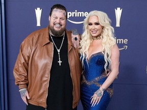 Jelly Roll and Bunnie XO at the 59th Academy of Country Music Awards from Ford Center at The Star on May 16, 2024 in Frisco, Texas.