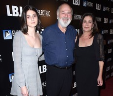 Romy Reiner, Rob Reiner and Michele Reiner attend the Los Angeles Premiere of LBJ at ArcLight Hollywood on Oct. 24, 2017 in Hollywood.