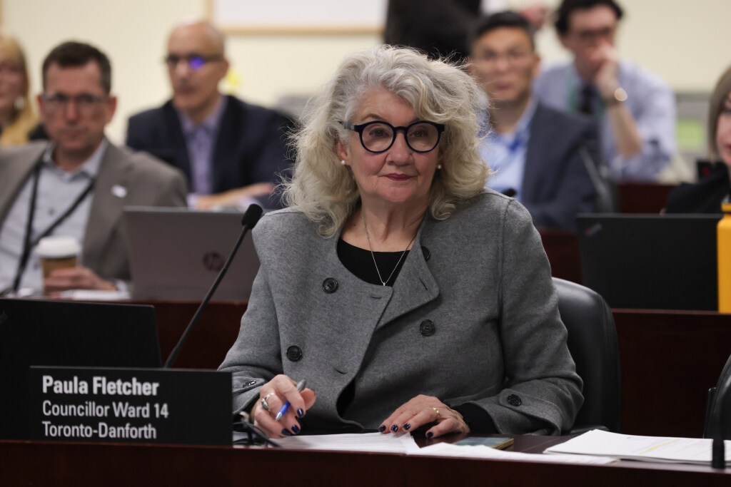  Toronto-Danforth Councillor Paula Fletcher is seen at an executive committee meeting at Toronto City Hall on Wednesday, March 19, 2025.