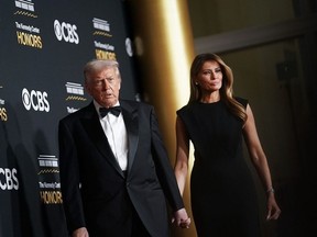 Donald and Melania Trump at the Kennedy Center on Dec. 7. Photographer: Allison Robbert/Getty Images