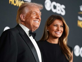 U.S. President Donald Trump and first lady Melania Trump attend the 48th annual Kennedy Center Honors at the Kennedy Center on Dec. 7, 2025 in Washington, D.C.