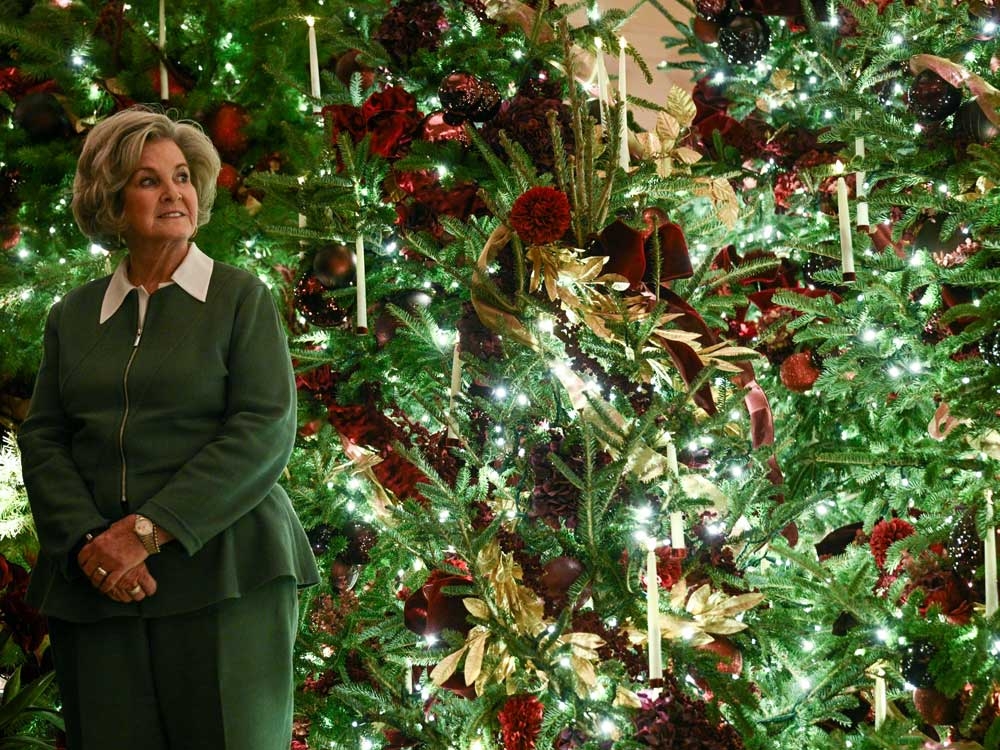  White House Chief of Staff Susie Wiles looks on before attending a concert by Andrea Bocelli in the East Room of the White House in Washington, D.C. on Dec. 5, 2025.