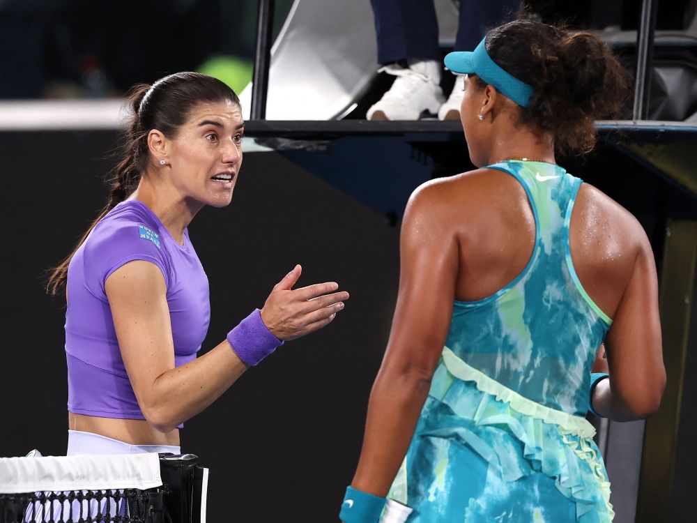 Naomi Osaka’s heated handshake moment with Sorana Cirstea goes viral at Australian Open