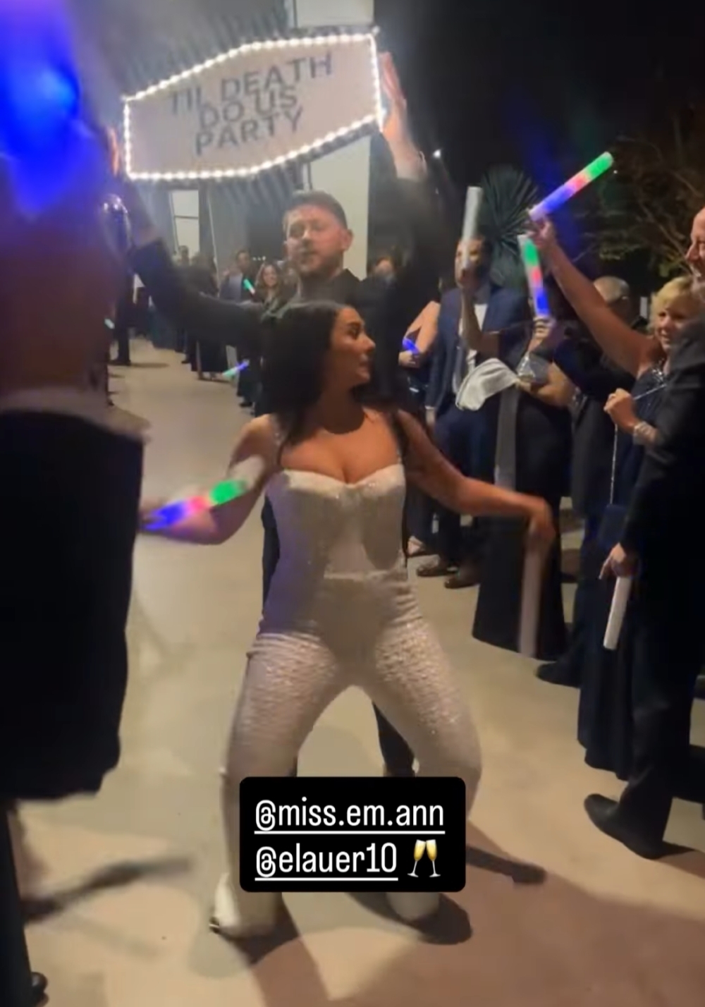 Toronto Blue Jays pitcher Eric Lauer and wife Emily dance at their wedding.