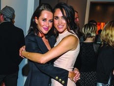 Jessica Mulroney, left, and Meghan Markle