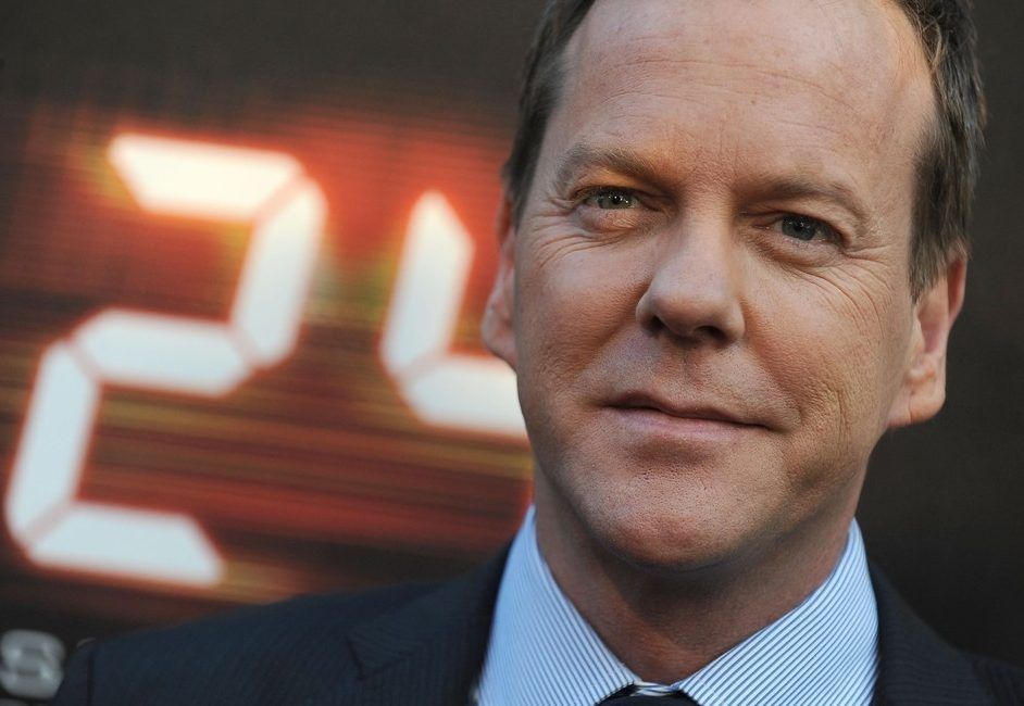 Kiefer Sutherland arrives for the "24" Season 7 red carpet screening event on May 12, 2009 in Los Angeles.